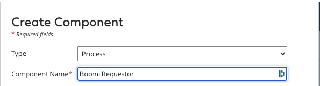 Boomi Request Process Create